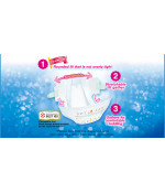Moony Baby Diapers Medium. (6-11kg) (13-24lbs). 56 count.